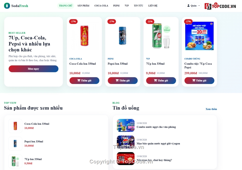 website,bán website,website bán nước